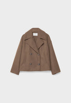 Veste Courte Pour Femme | Double Boutonnage Élégant | Tissu Doux Confortable