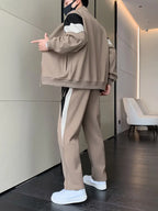 Ensemble de Survêtement pour Homme avec Hoodie Zippé et Pantalon à Cordon | Idéal pour l’Automne