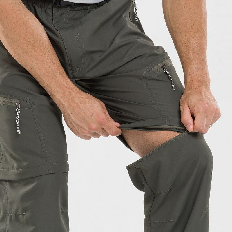 Pantalon Convertible avec Taille Élastique pour Homme | Idéal pour les Activités Extérieures