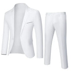 Costume Homme Slim Fit avec Veste et Pantalon | Idéal pour Occasions Formelles