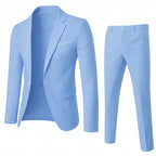 Costume Homme Slim Fit avec Veste et Pantalon | Idéal pour Occasions Formelles