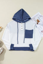 Sweat À Capuche À Blocs De Couleur avec Détail Noué Et Cordon Ajustable pour Adulte | Idéal pour Les Tenues Décontractées