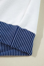 Sweat À Capuche À Blocs De Couleur avec Détail Noué Et Cordon Ajustable pour Adulte | Idéal pour Les Tenues Décontractées