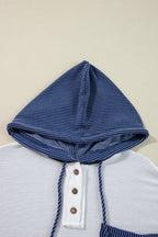 Sweat À Capuche À Blocs De Couleur avec Détail Noué Et Cordon Ajustable pour Adulte | Idéal pour Les Tenues Décontractées