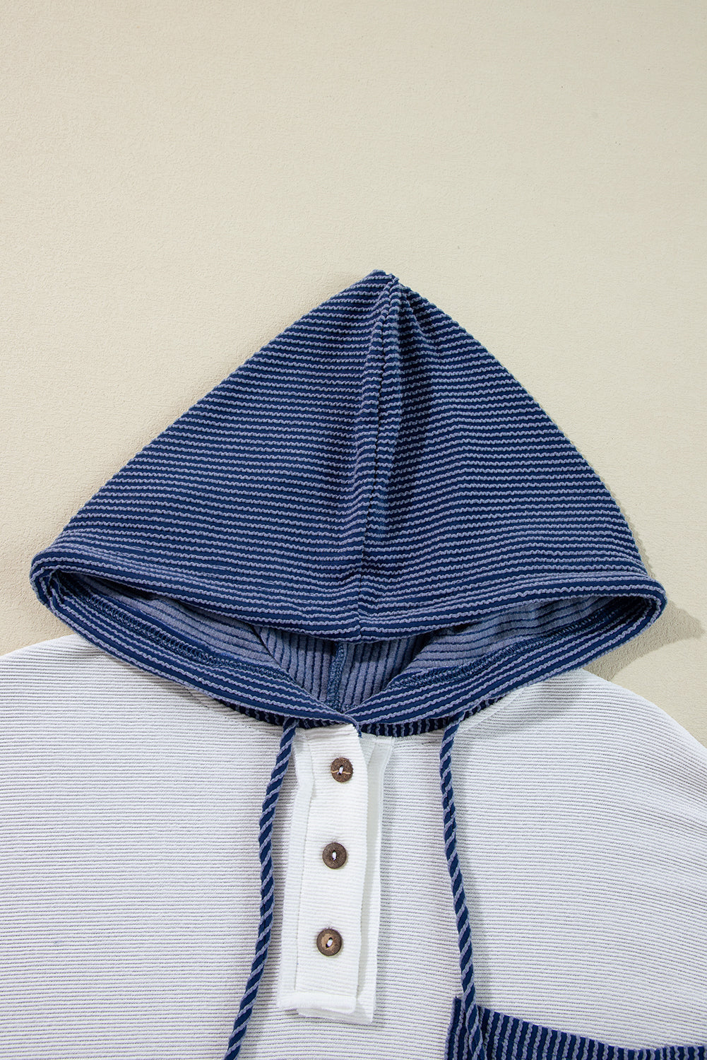 Sweat À Capuche À Blocs De Couleur avec Détail Noué Et Cordon Ajustable pour Adulte | Idéal pour Les Tenues Décontractées