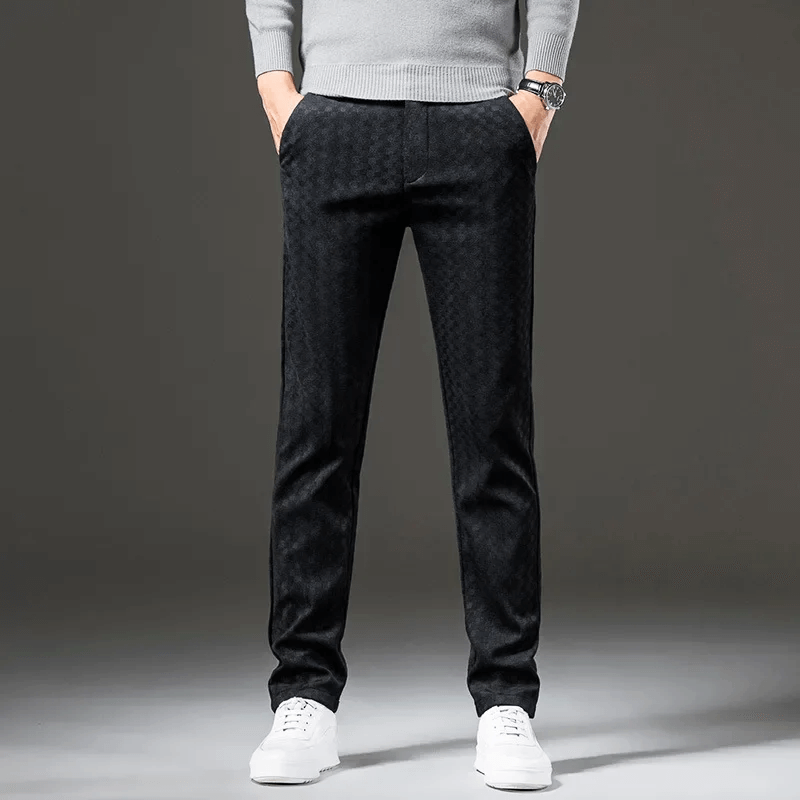 Pantalon À Carreaux avec Taille Haute pour Homme | Idéal pour Un Usage Quotidien