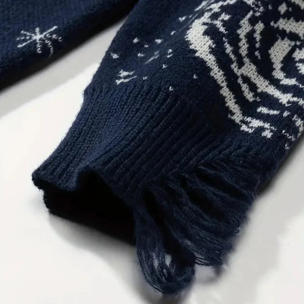 Pull Tricoté à Manches Longues pour Hommes | Idéal pour un Usage Quotidien