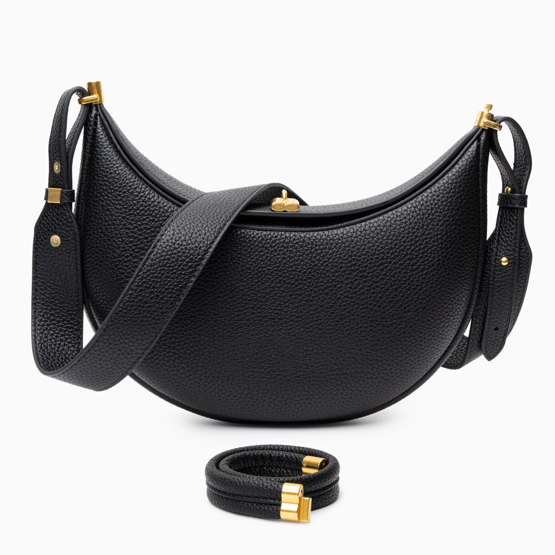 Sac À Main Demi-Lune Avec Fermeture Rotative Pour Femmes | Idéal Pour Usage Quotidien Et Événements