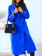Manteau d’Hiver Long pour Femme avec Coupe Cintrée et Manches Longues | Idéal pour l’Automne et l’Hiver