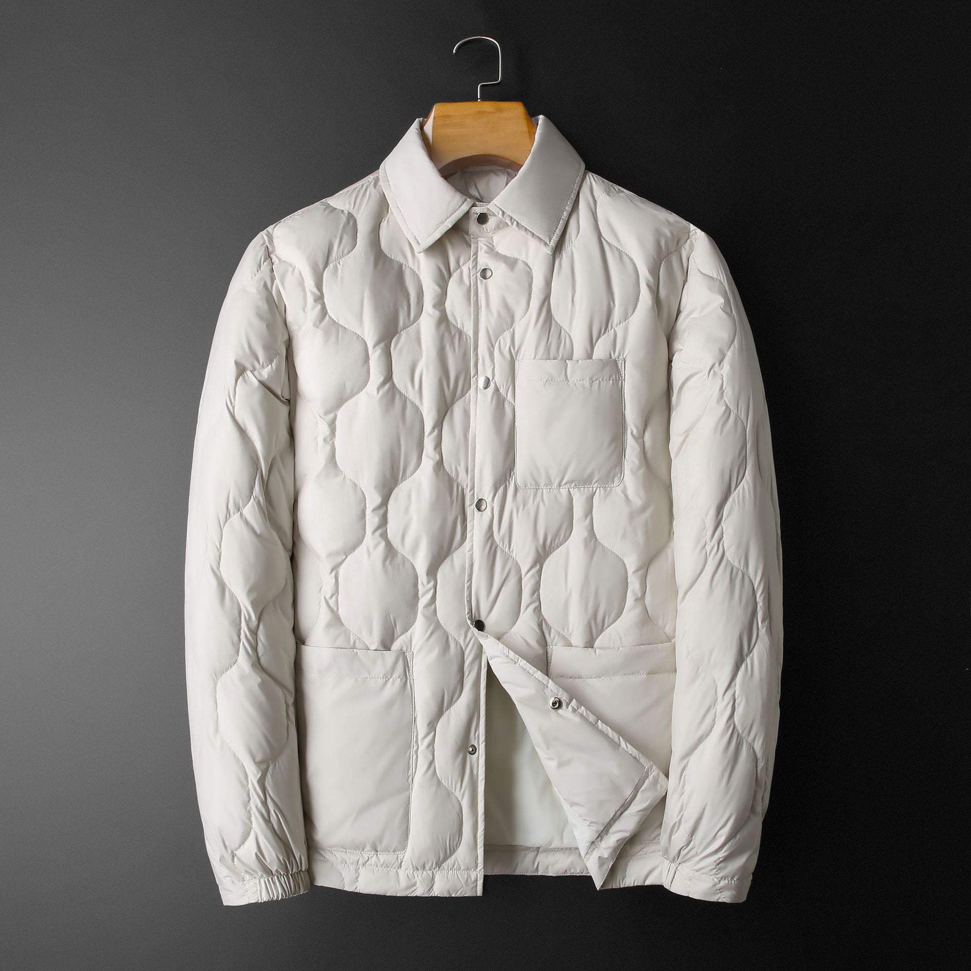 Manteau Long avec Col Polo pour Hommes | Idéal pour l’Hiver