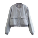 Veste Courte À Fermeture Boutonnée Et Coupe Droite Pour Femme | Idéale Pour Le Printemps Et L’Automne