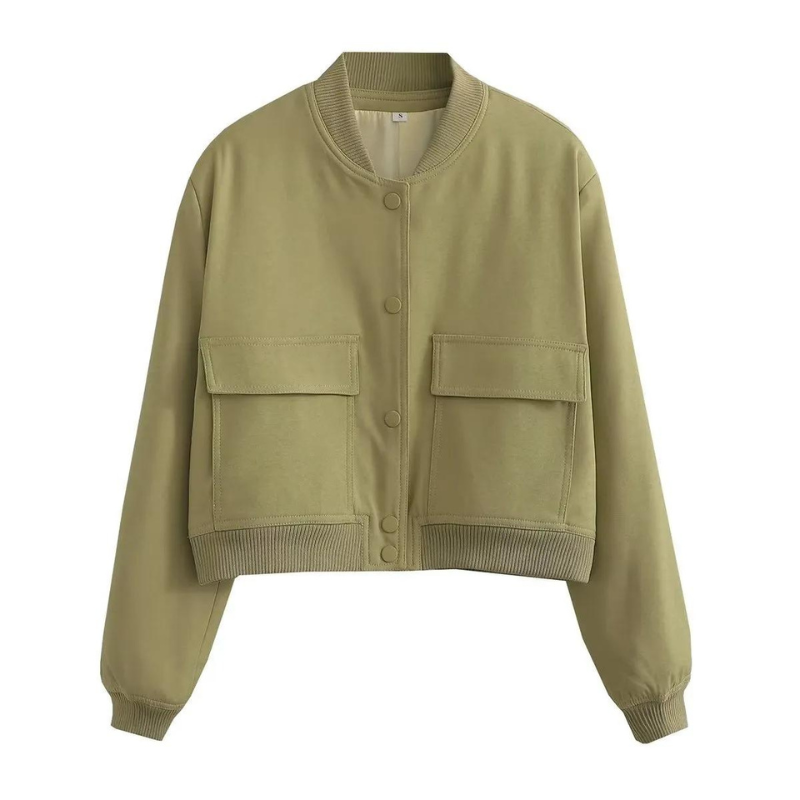 Veste Courte À Fermeture Boutonnée Et Coupe Droite Pour Femme | Idéale Pour Le Printemps Et L’Automne