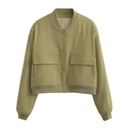 Veste Courte À Fermeture Boutonnée Et Coupe Droite Pour Femme | Idéale Pour Le Printemps Et L’Automne