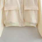 Veste Courte À Fermeture Boutonnée Et Coupe Droite Pour Femme | Idéale Pour Le Printemps Et L’Automne
