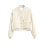 Veste Courte À Fermeture Boutonnée Et Coupe Droite Pour Femme | Idéale Pour Le Printemps Et L’Automne