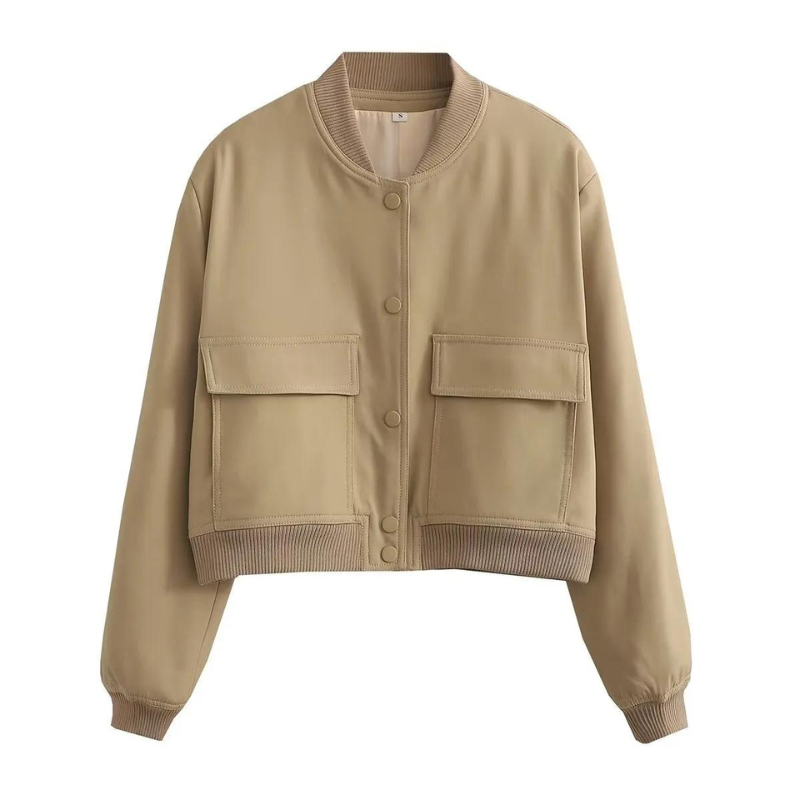 Veste Courte À Fermeture Boutonnée Et Coupe Droite Pour Femme | Idéale Pour Le Printemps Et L’Automne