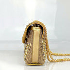 Mini Sac avec Strass et Chaîne Dorée pour Femme | Idéal pour les Soirées