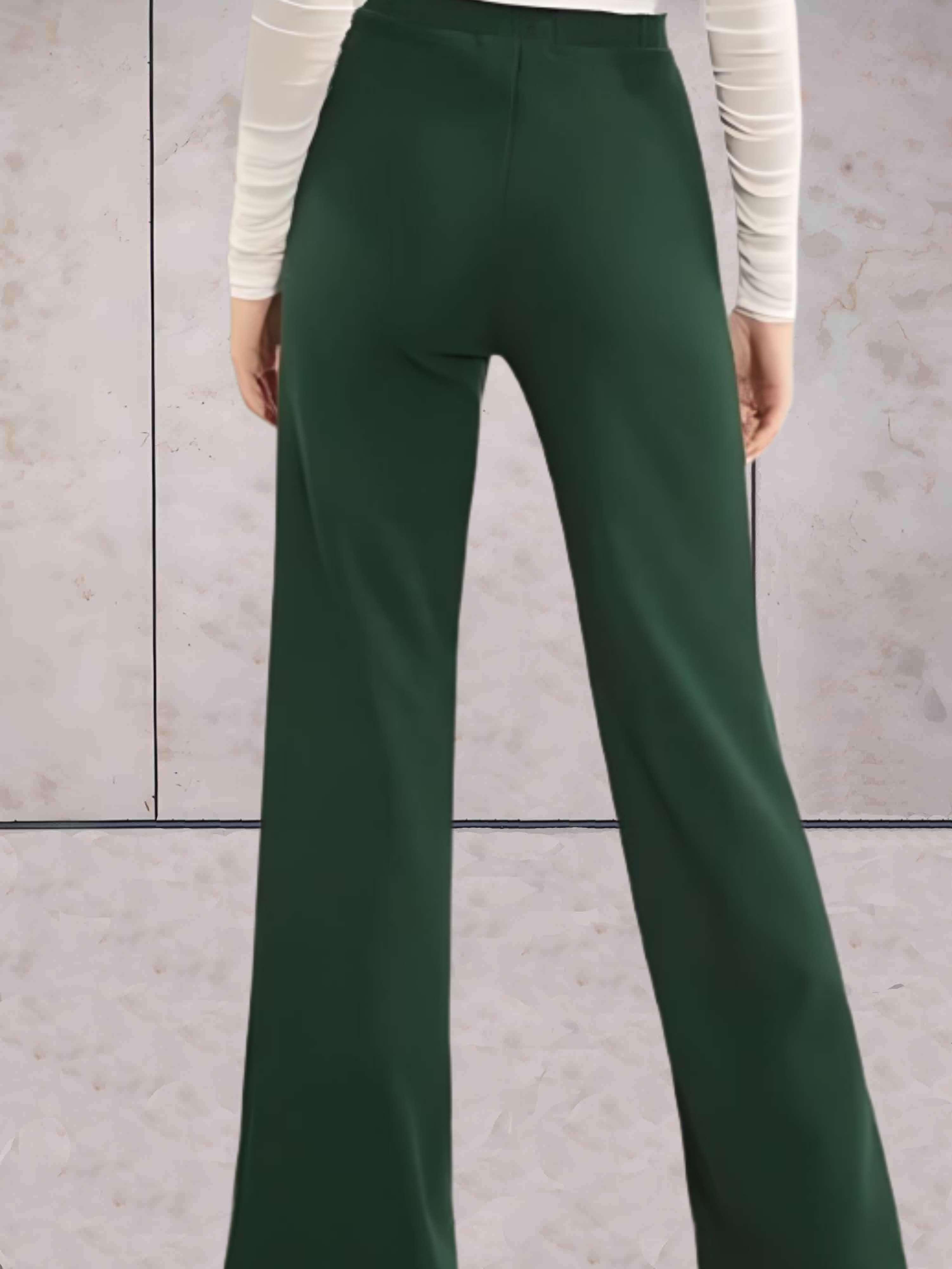 Pantalon à Taille Haute Évasé pour Femme | Idéal pour Soirées et Occasions Formelles