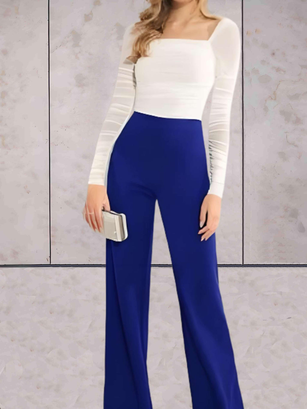Pantalon à Taille Haute Évasé pour Femme | Idéal pour Soirées et Occasions Formelles