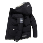 Veste d’Hiver Matelassée avec Capuche Fixe pour Homme | Adaptée à un Usage Quotidien