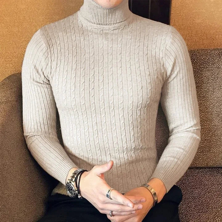 Pull-Over À Col Roulé Avec Système Chauffant Intégré Pour Homme | Idéal Pour La Saison Froide