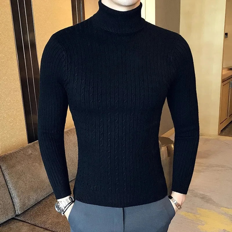 Pull-Over À Col Roulé Avec Système Chauffant Intégré Pour Homme | Idéal Pour La Saison Froide