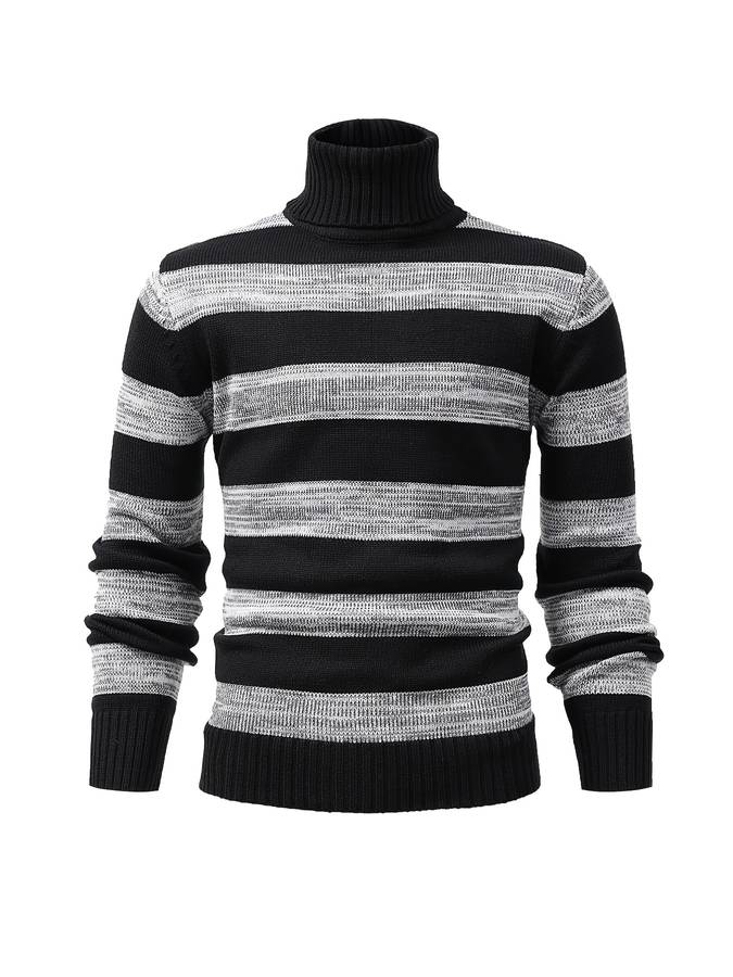 Pull À Col Roulé Avec Coupe Ajustée Pour Hommes | Idéal Pour Les Jours Frais