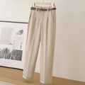 Pantalon De Printemps Taille Haute Avec Coupe Ample Pour Femme | Idéal Pour Tenues Quotidiennes