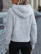 Sweat À Capuche Style Teddy avec Cordon Ajustable pour Adulte | Idéal pour Les Journées Décontractées