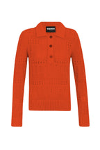 Pull En Maille Ajourée Avec Col Boutonné Pour Femme | Idéal Pour La Superposition