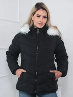 Veste Matelassée avec Capuche Amovible pour Femme | Idéale pour L’Hiver