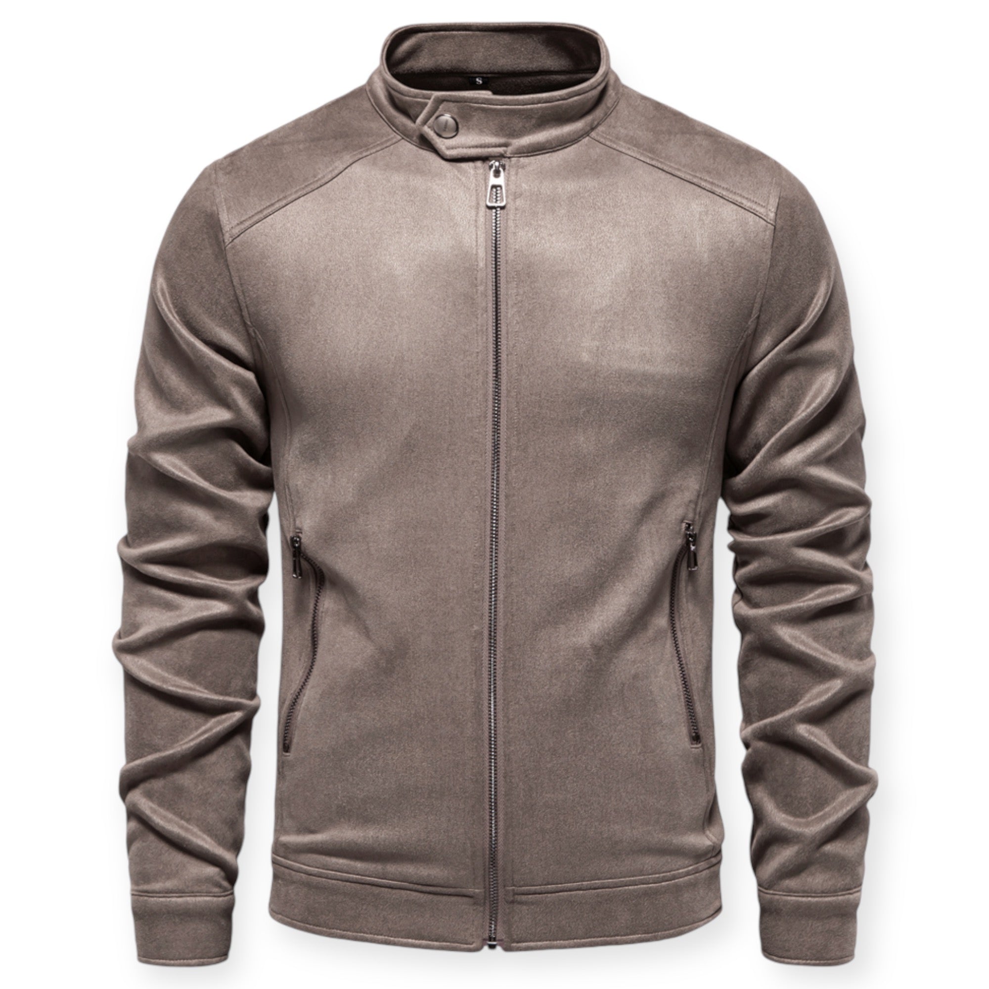 Veste Zippée À Col Montant pour Hommes | Idéale pour Les Sorties Quotidiennes