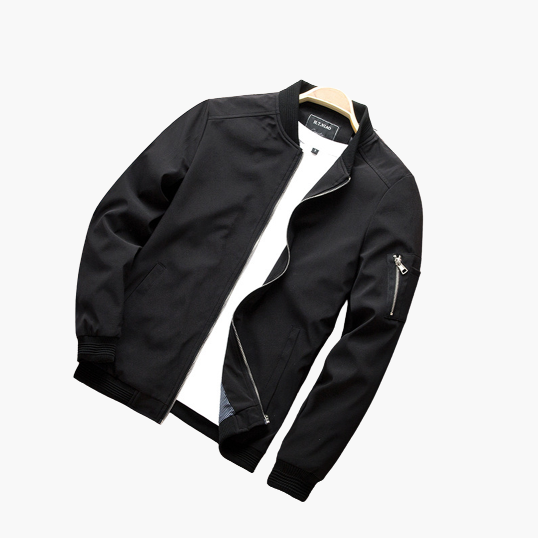 Veste Bomber Avec Poches Zippées Et Coupe Classique Pour Homme | Idéal Pour La Mi-Saison Et Un Usage Quotidien