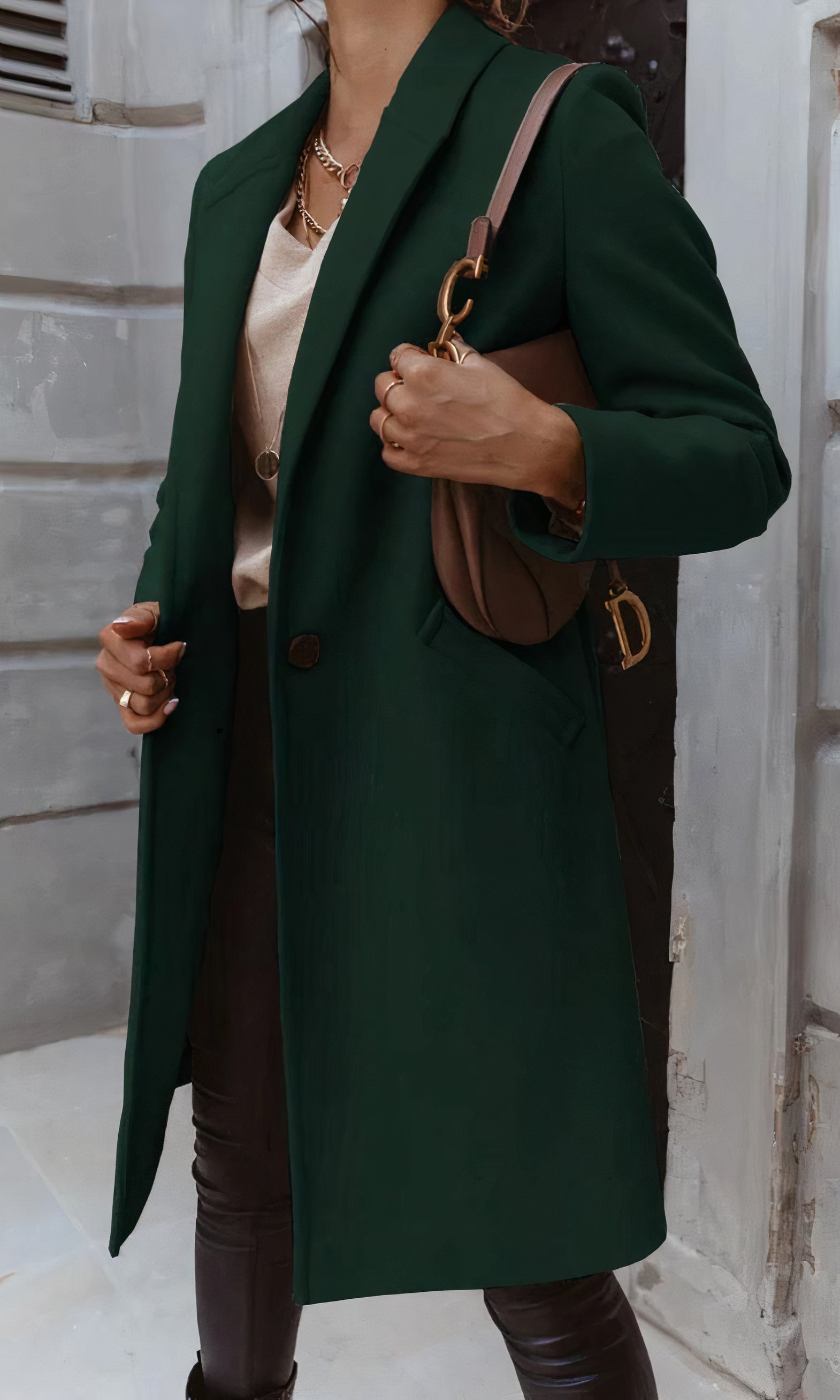 Manteau Long Avec Coupe Droite Pour Adultes | Idéal Pour La Saison Froide