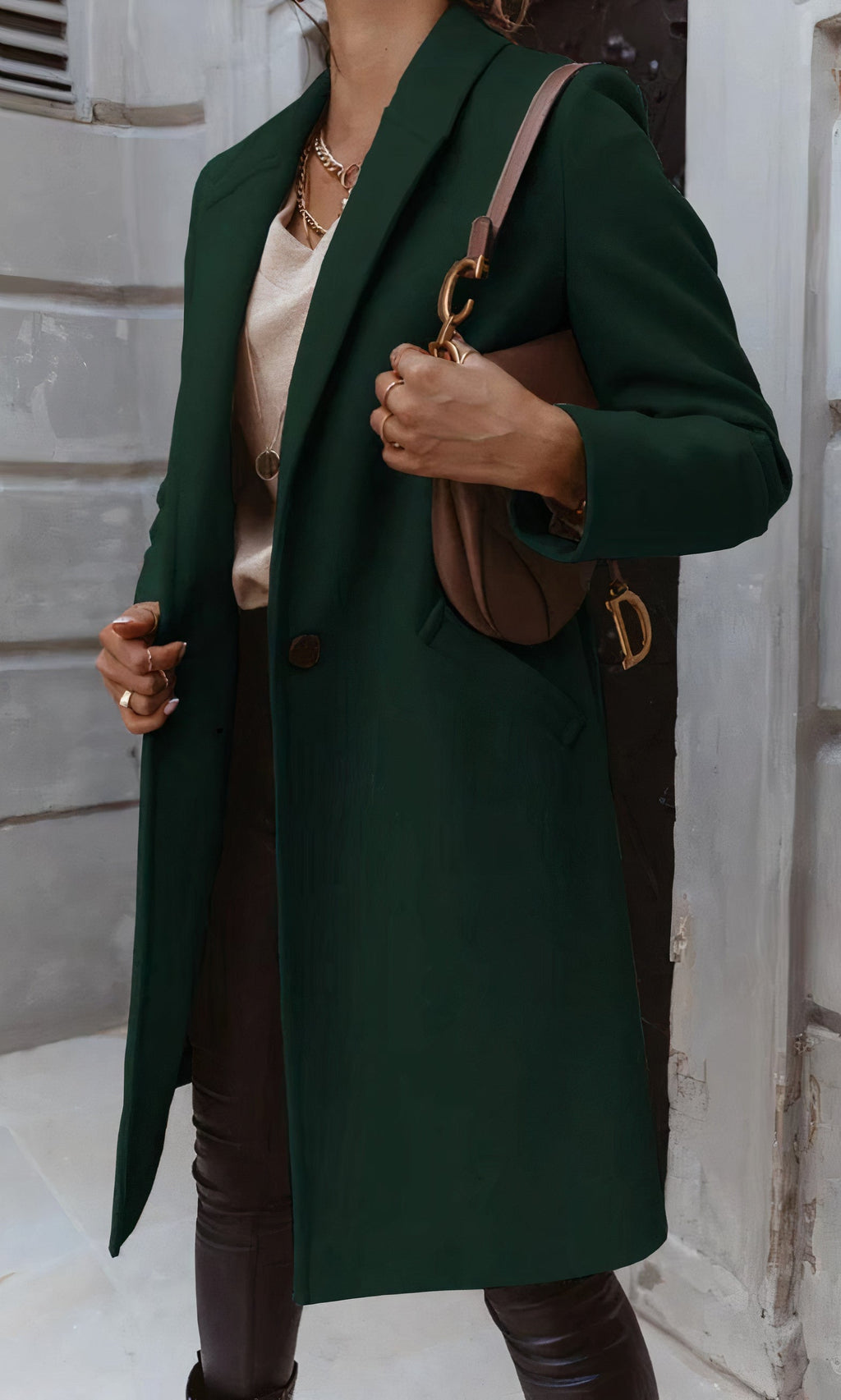 Manteau Long Avec Coupe Droite Pour Femmes | Idéal Pour La Saison Froide