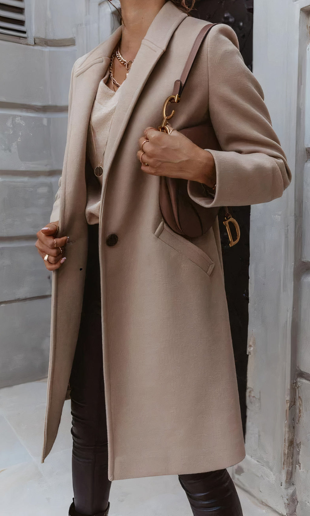 Manteau Long Avec Coupe Droite Pour Adultes | Idéal Pour La Saison Froide
