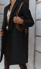 Manteau Long Avec Coupe Droite Pour Femmes | Idéal Pour La Saison Froide