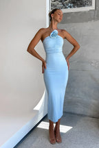 Robe Midi Sans Manches avec Détails Froncés pour Femme | Idéale pour Événements et Occasions Quotidiennes