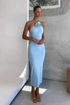 Robe Midi Sans Manches avec Détails Froncés pour Femme | Idéale pour Événements et Occasions Quotidiennes