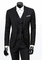 Costume 3 Pièces avec Veste, Gilet Et Pantalon pour Homme | Idéal pour Les Occasions Formelles