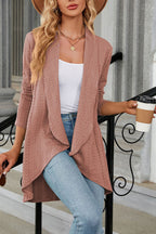 Cardigan Ample à Revers pour Femme | Idéal pour le Quotidien et le Bureau