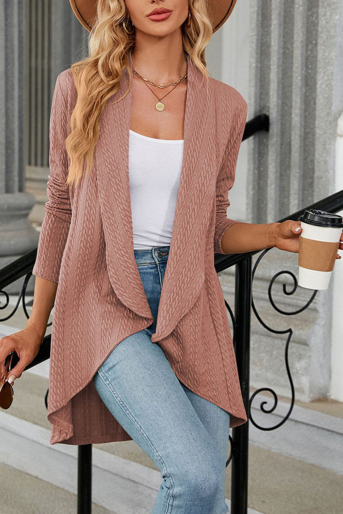 Cardigan Ample à Revers pour Femme | Idéal pour le Quotidien et le Bureau