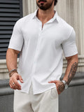 Chemise à Manches Longues avec Col Rabattu pour Homme | Idéal pour le Bureau et les Occasions Formelles