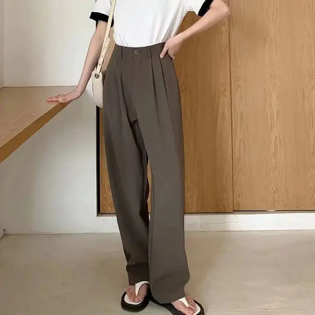 Pantalon Taille Haute Avec Jambes Évasées Pour Femmes | Idéal Pour Toutes Saisons