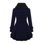Manteau d’Hiver Long avec Capuche et Col en Fausse Fourrure pour Femme | Idéal pour la Saison Froide