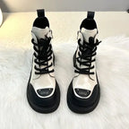 Bottes à Lacets pour Femme | Idéal pour Usage Toute l’Année
