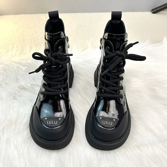 Bottes à Lacets pour Femme | Idéal pour Usage Toute l’Année