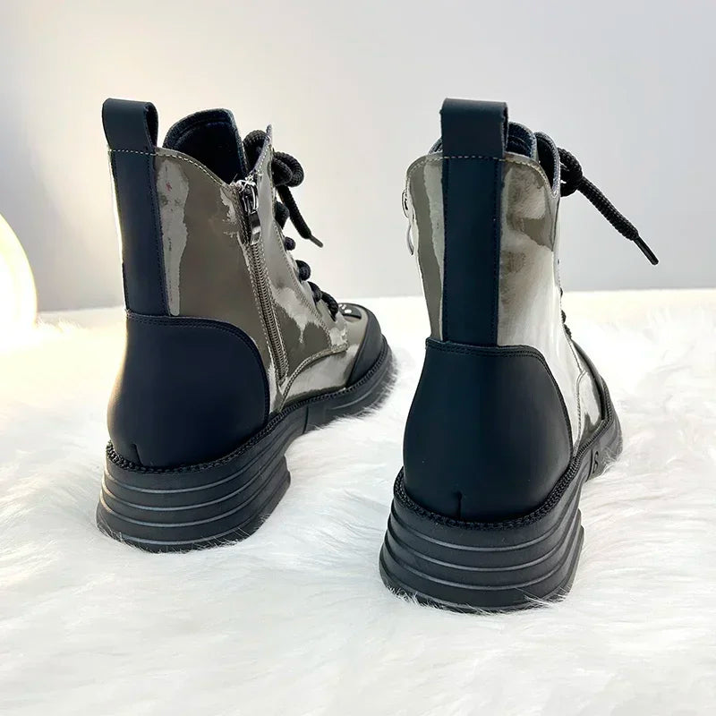 Bottes à Lacets pour Femme | Idéal pour Usage Toute l’Année