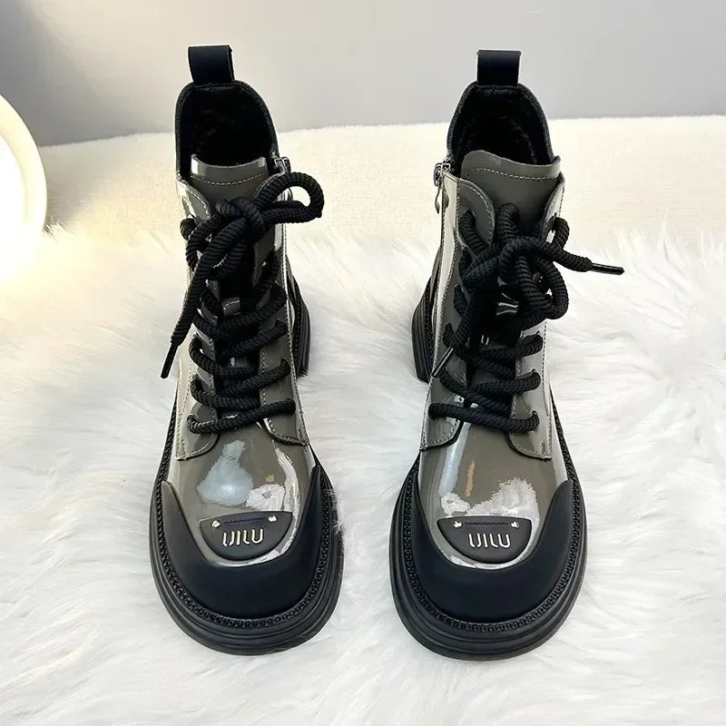 Bottes à Lacets pour Femme | Idéal pour Usage Toute l’Année