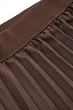 Ensemble Blazer Ceinturé Et Jupe Plissée Pour Femme | Idéal Pour Un Usage Professionnel Et Quotidien